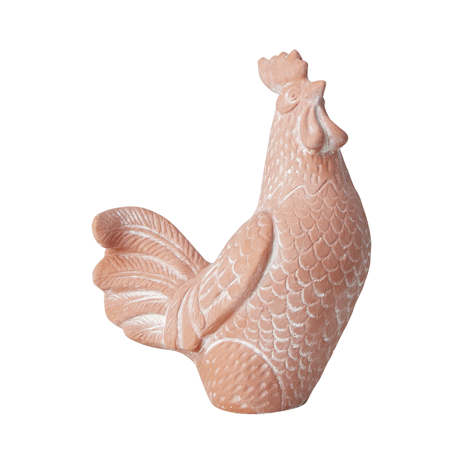 Rooster - Concrete - Terracotta - 20x16x9 cm - 2