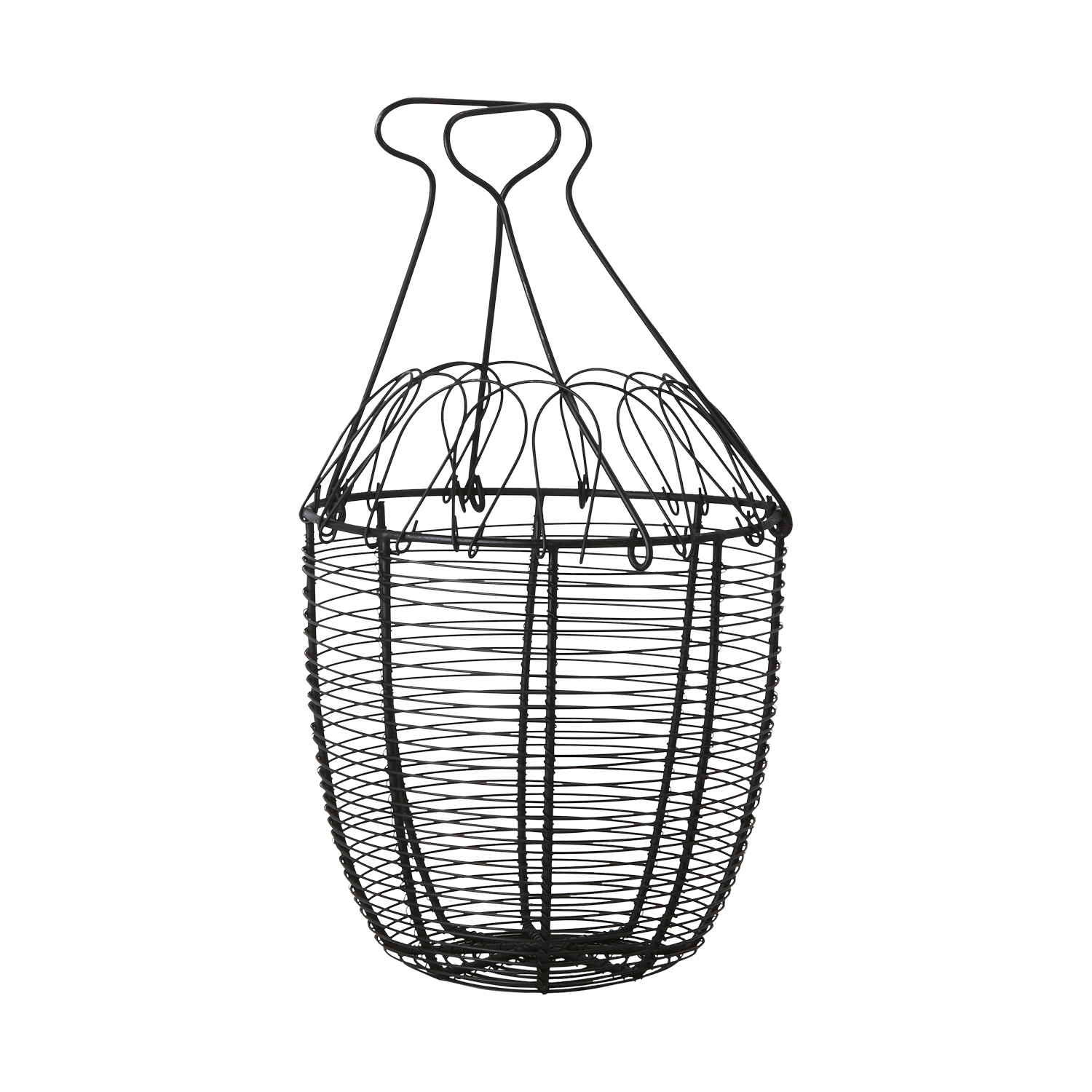 Basket – Egg basket – Wire basket - Black - 3