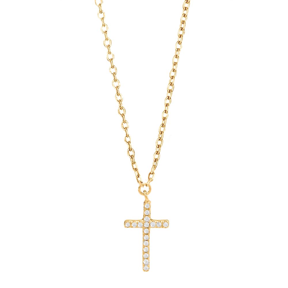 Joanli Nor Alaine halsband kors guld