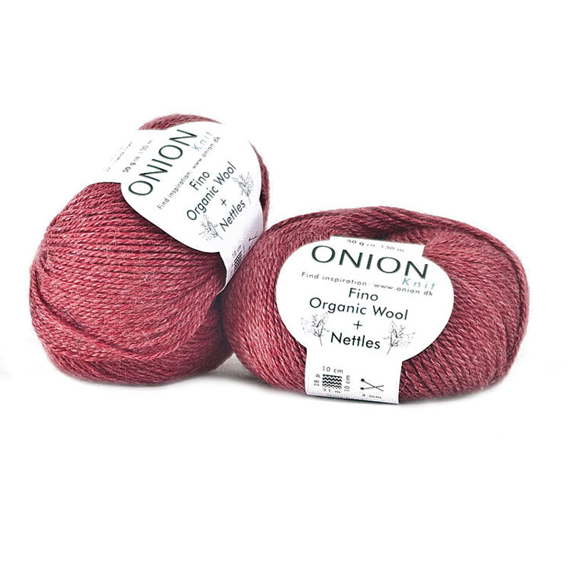 Mörkt Röd No. 4 Organic Wool + Nettles Onion 808