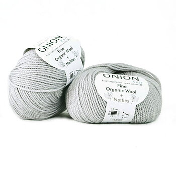 Ljusgrå No. 4 Organic Wool + Nettles Onion 809