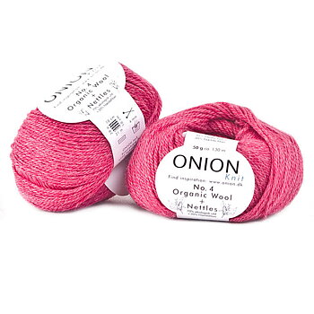 Pink No. 4 Organic Wool + Nettles Onion 813