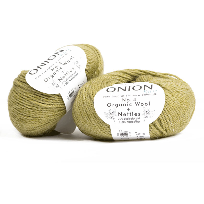 Olivgrön No. 4 Organic Wool + Nettles  Onion 836