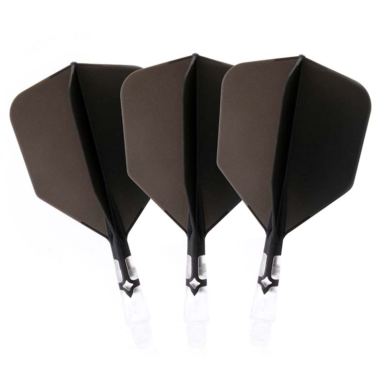 Cuesoul ROST T19 Big Wing Shape Black Flight with Clear Shaft Size S