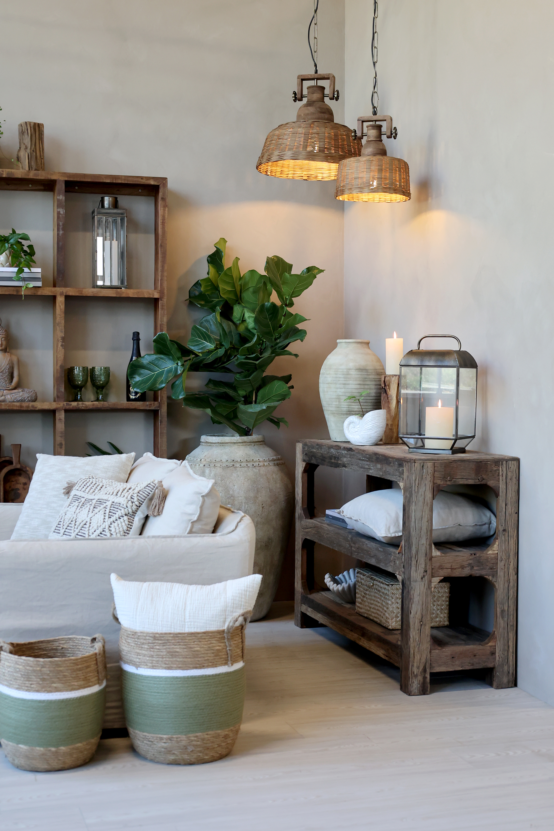 Grimaud Shelf - H80/L120/W40 cm - Natural - 4