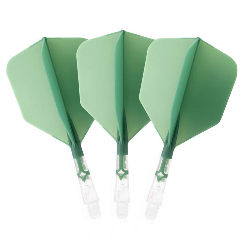 Cuesoul ROST T19 Big Wing Shape Green Flight with Clear Shaft Size S