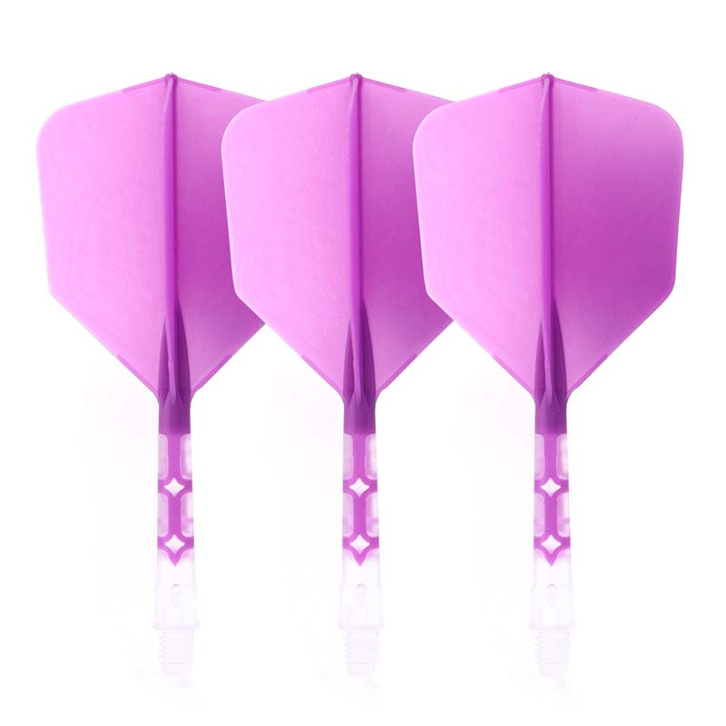 Cuesoul ROST T19 Big Wing Shape Purple Flight with Clear Shaft Size M