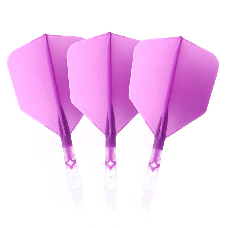 Cuesoul ROST T19 Big Wing Shape Purple Flight with Clear Shaft Size S