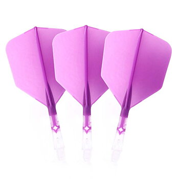 Cuesoul ROST T19 Big Wing Shape Purple Flight with Clear Shaft Size S