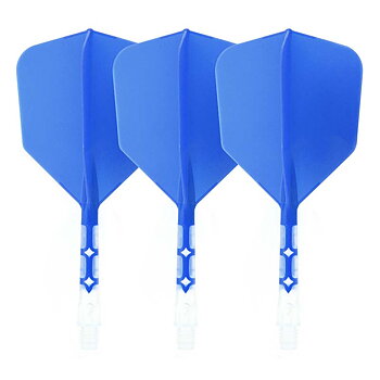 Cuesoul ROST T19 Big Wing Shape Blue Flight with Clear Shaft Size M