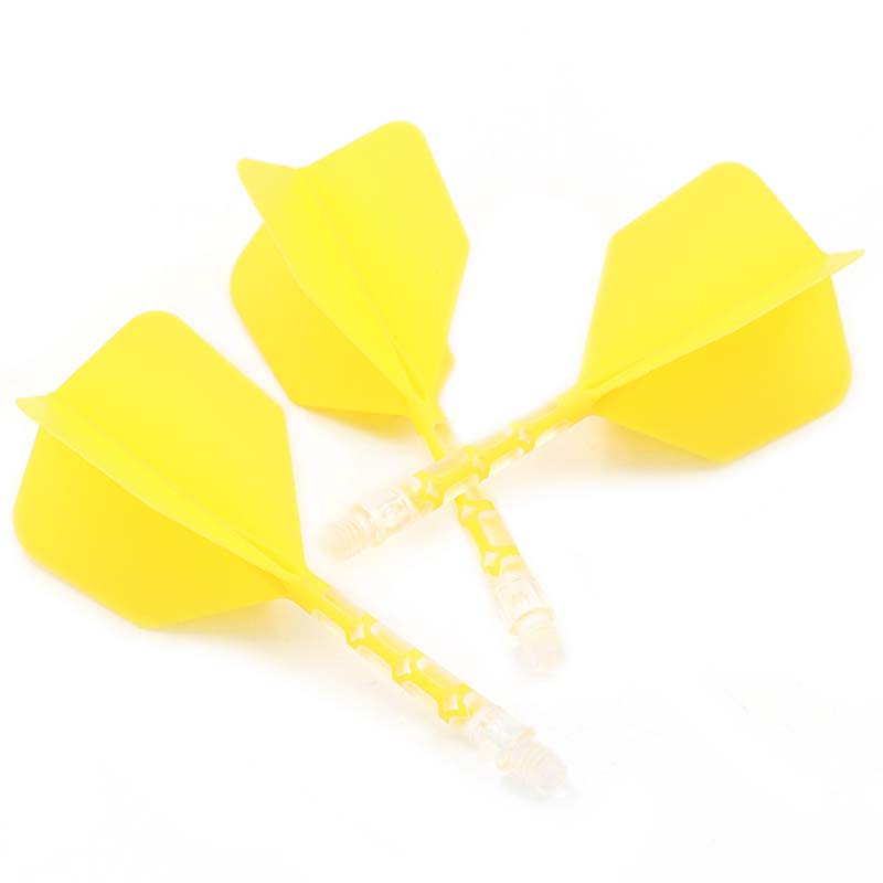 Cuesoul ROST T19 Big Wing Shape Yellow Flight with Clear Shaft Size L