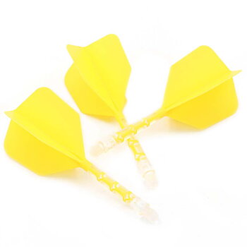 Cuesoul ROST T19 Big Wing Shape Yellow Flight with Clear Shaft Size L