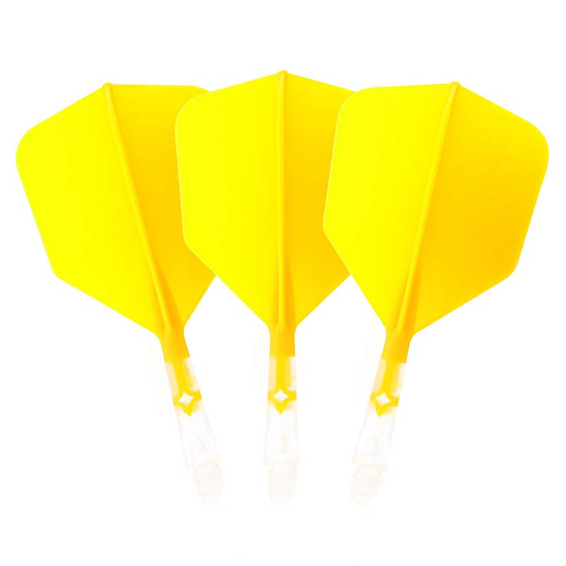 Cuesoul ROST T19 Big Wing Shape Yellow Flight with Clear Shaft Size S
