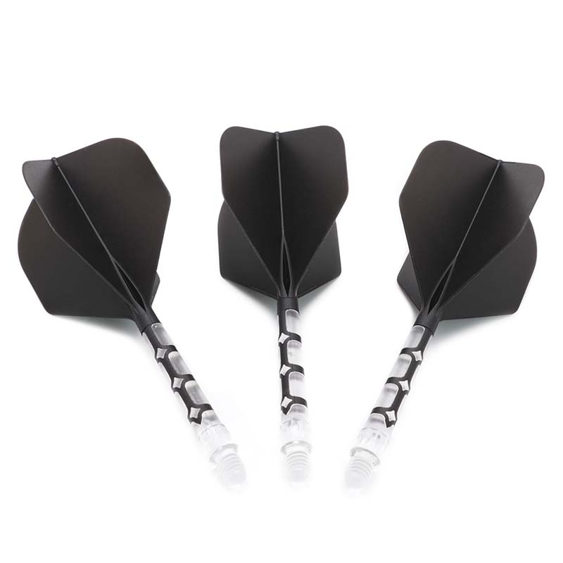 Cuesoul ROST T19 Big Standard Shape Black Flight with Clear Shaft Size L