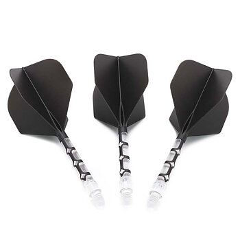 Cuesoul ROST T19 Big Standard Shape Black Flight with Clear Shaft Size L