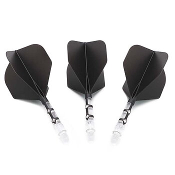 Cuesoul ROST T19 Big Standard Shape Black Flight with Clear Shaft Size M
