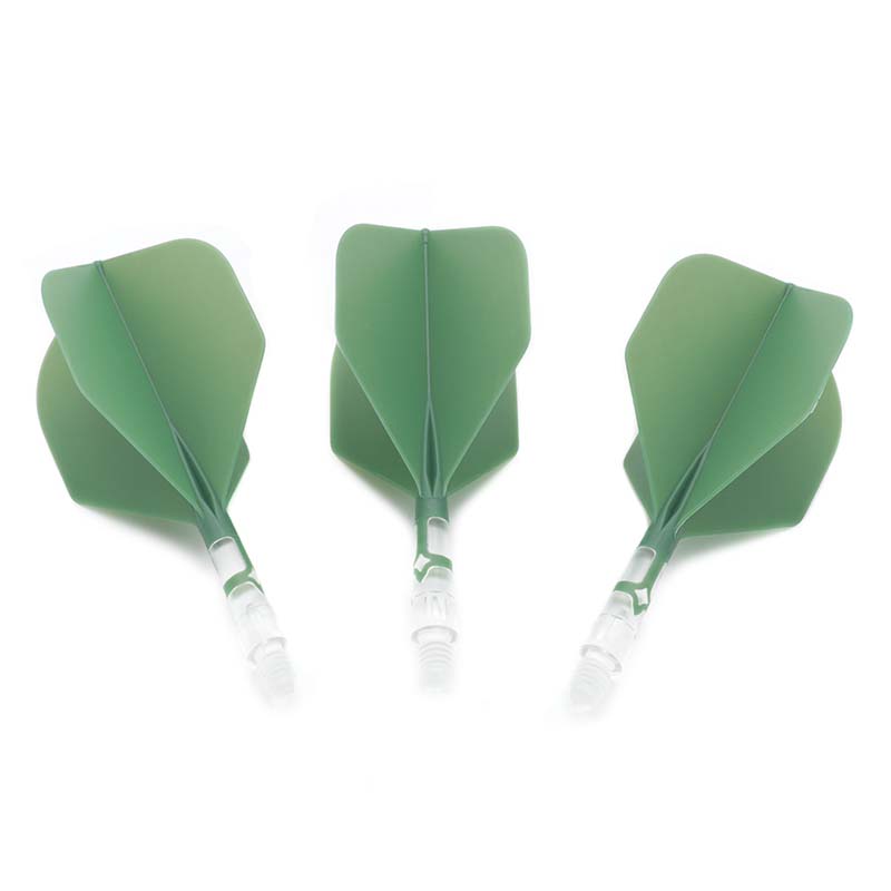 Cuesoul ROST T19 Big Standard Shape Green Flight with Clear Shaft Size S
