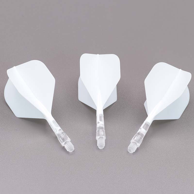 Cuesoul ROST T19 Big Standard Shape White Flight with Clear Shaft Size S