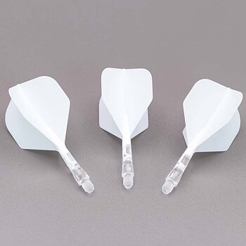 Cuesoul ROST T19 Big Standard Shape White Flight with Clear Shaft Size S