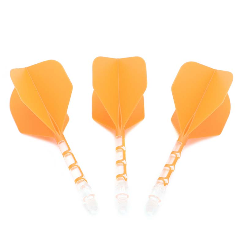 Cuesoul ROST T19 Big Standard Shape Orange Flight with Clear Shaft Size L