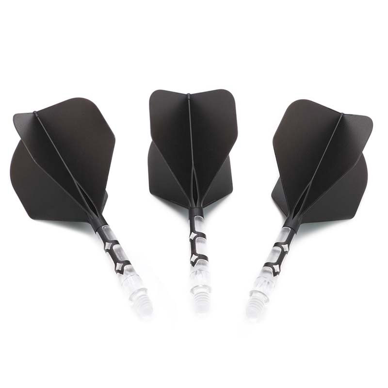 Cuesoul ROST T19 Standard Shape Black Flight with Clear Shaft Size M