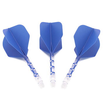 Cuesoul ROST T19 Standard Shape Blue Flight with Clear Shaft Size L