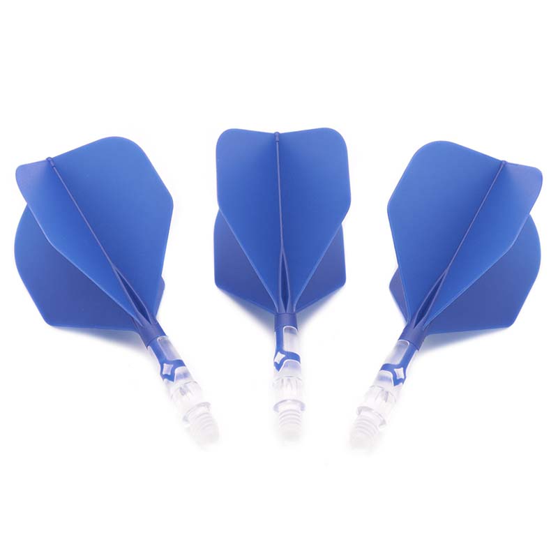 Cuesoul ROST T19 Standard Shape Blue Flight with Clear Shaft Size S