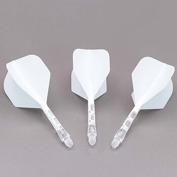 Cuesoul ROST T19 Standard Shape White Flight with Clear Shaft Size M