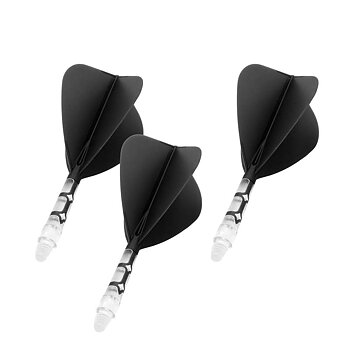 Cuesoul ROST T19 Kite Shape Black Flight with Clear Shaft Size M