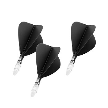 Cuesoul ROST T19 Kite Shape Black Flight with Clear Shaft Size S