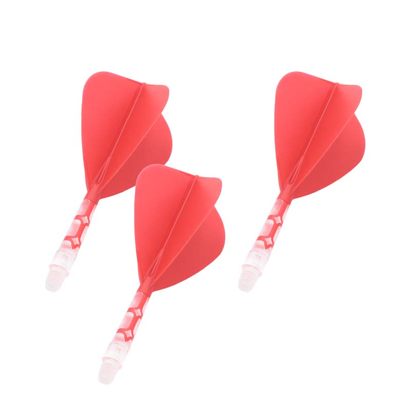 Cuesoul ROST T19 Kite Shape Red Flight with Clear Shaft Size M