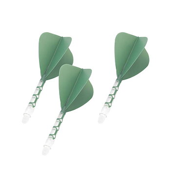 Cuesoul ROST T19 Kite Shape Green Flight with Clear Shaft Size L