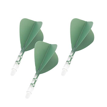 Cuesoul ROST T19 Kite Shape Green Flight with Clear Shaft Size M