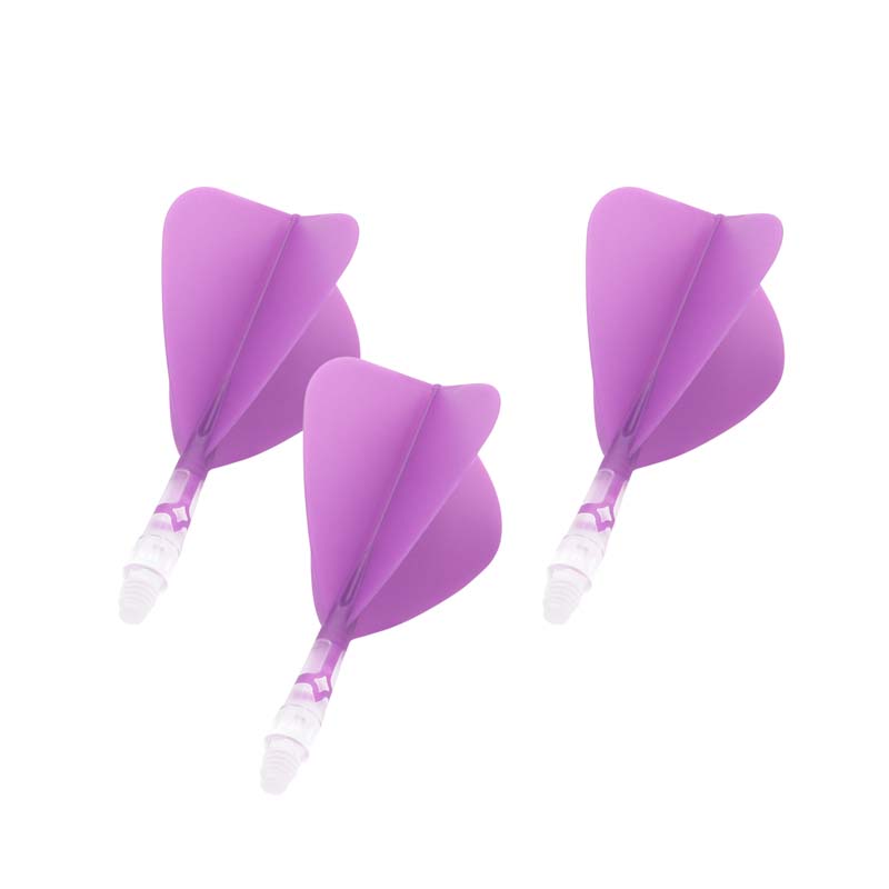 Cuesoul ROST T19 Kite Shape Purple Flight with Clear Shaft Size S