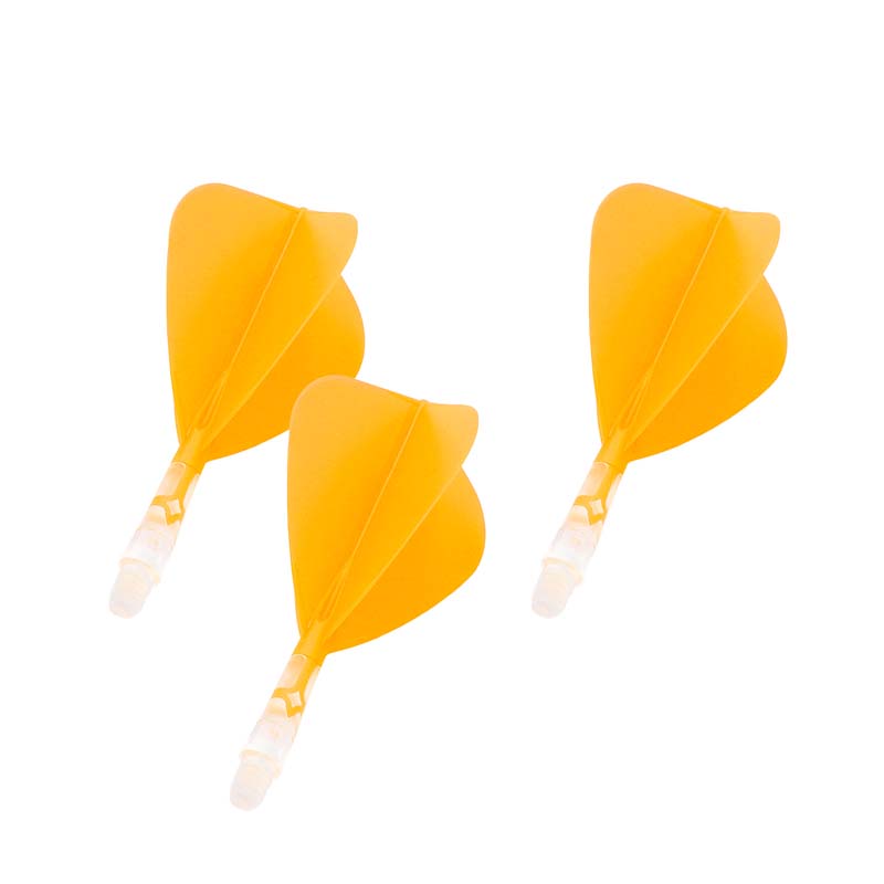 Cuesoul ROST T19 Kite Shape Orange Flight with Clear Shaft Size S