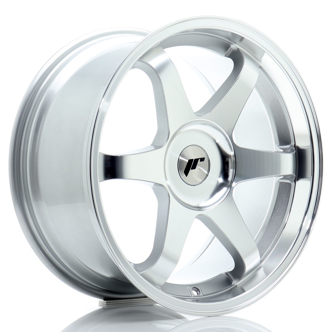 JR Wheels JR3 18x9 ET15-40 Oborrad Silver Machined Face