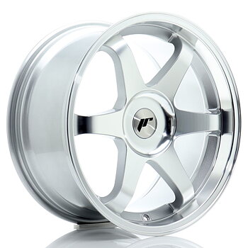JR Wheels JR3 18x9 ET15-40 Oborrad Silver Machined Face