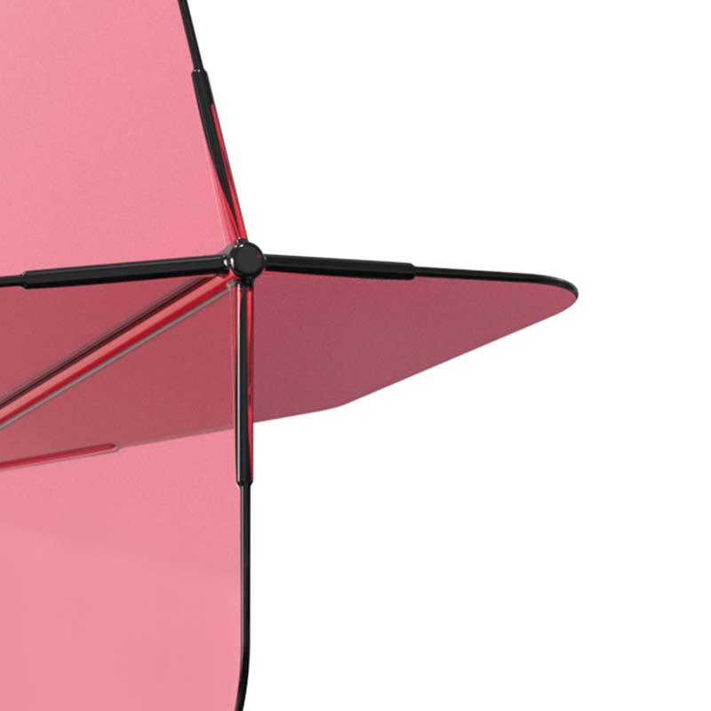 Cuesoul ROST 77 Big Wing Shape Transparent Red Size M - 2
