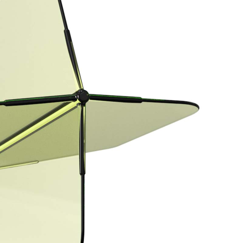 Cuesoul ROST 77 Big Wing Shape Transparent Green Size M - 2