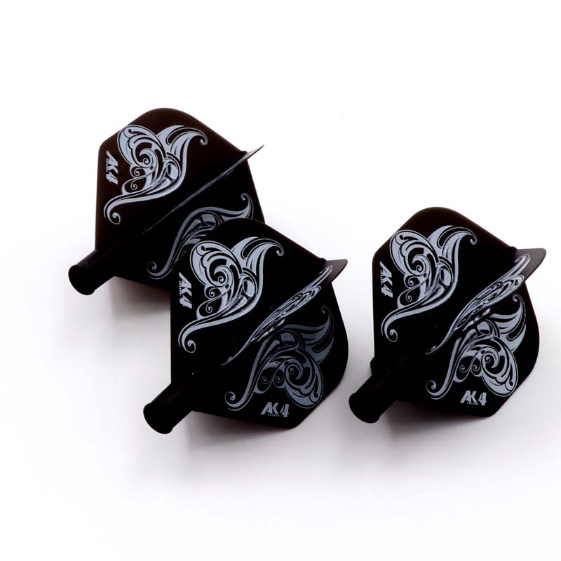 Cuesoul TERO AK4 Dart Flight Standard Shape flower Black