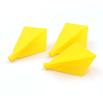 Cuesoul TERO AK4 Dart Flight Diamond Shape Solid Yellow