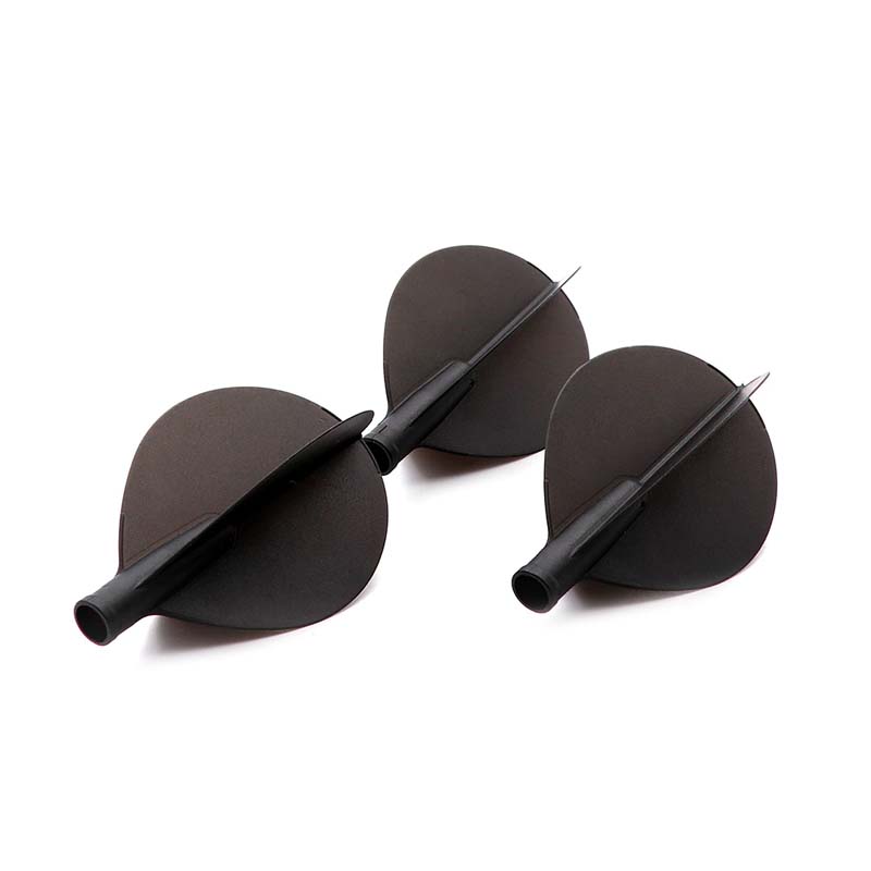 Cuesoul TERO AK4 Dart Flight Teardrop Shape Solid Black