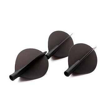 Cuesoul TERO AK4 Dart Flight Teardrop Shape Solid Black