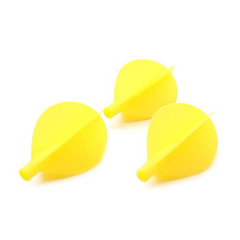Cuesoul TERO AK4 Dart Flight Teardrop Shape Solid Yellow