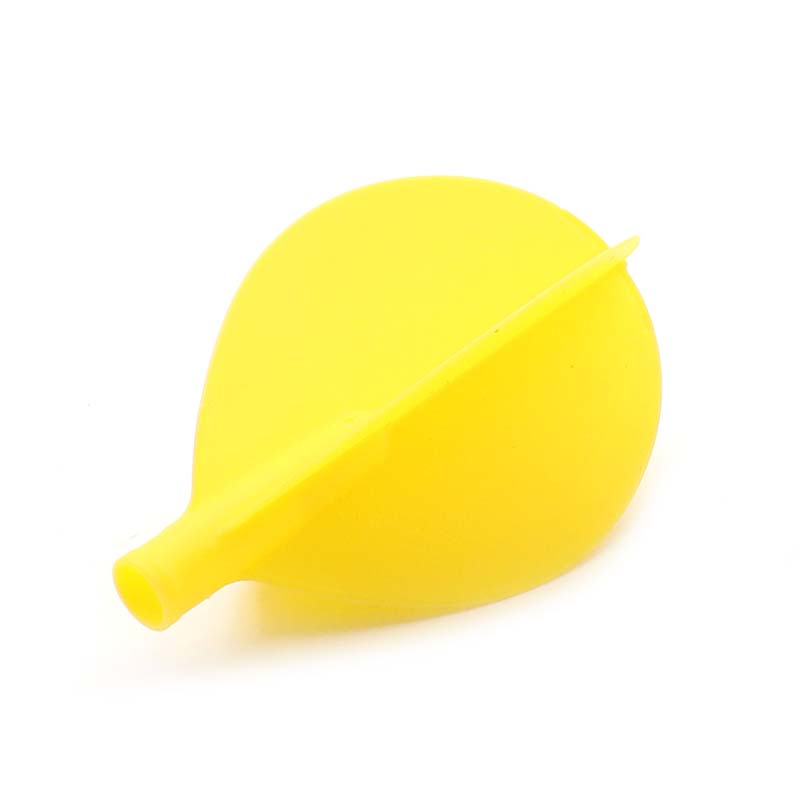 Cuesoul TERO AK4 Dart Flight Teardrop Shape Solid Yellow - 2