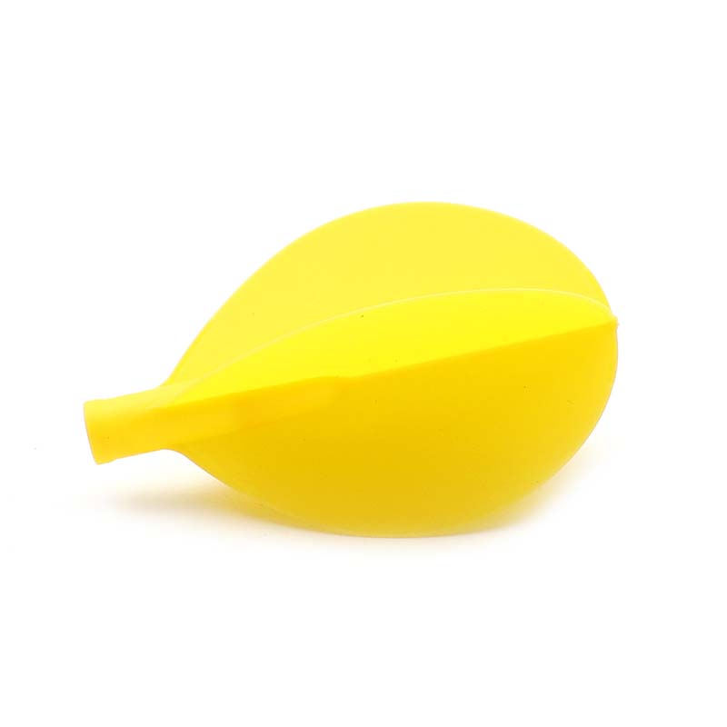 Cuesoul TERO AK4 Dart Flight Teardrop Shape Solid Yellow - 3