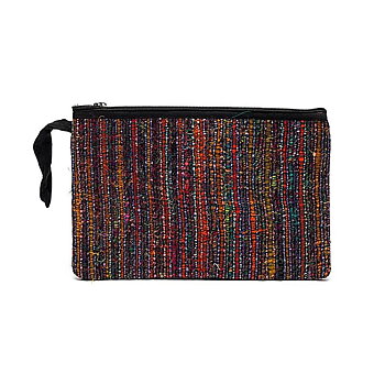 Pouch återvunnet silk -- 26X17 Cm