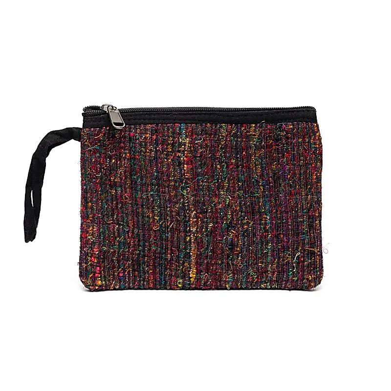 Pouch återvunnet silk -- 20X15 Cm