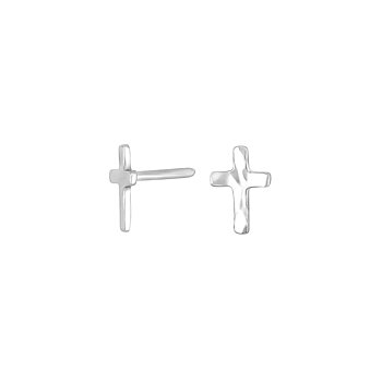 Nordahl Charm kors örstickare silver