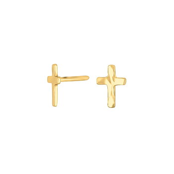 Nordahl Charm kors örstickare guld